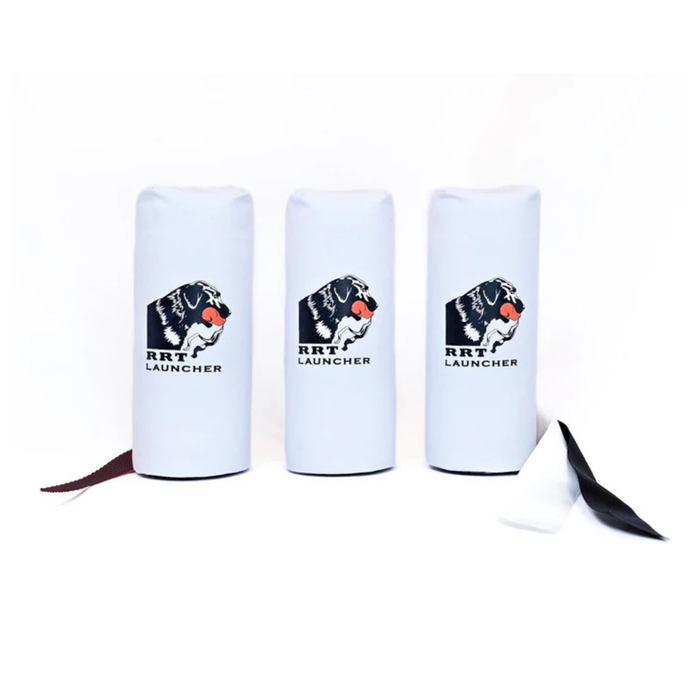 RRT 7inch canvas black and white bumpers with streamers