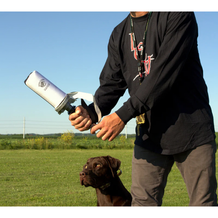 Hand launcher in field