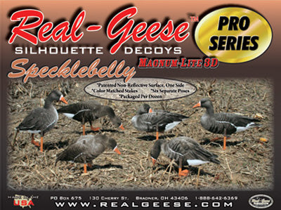 Real-Geese Pro Series Specklebelly Goose Decoys - Silhouette Specklebelly Decoys