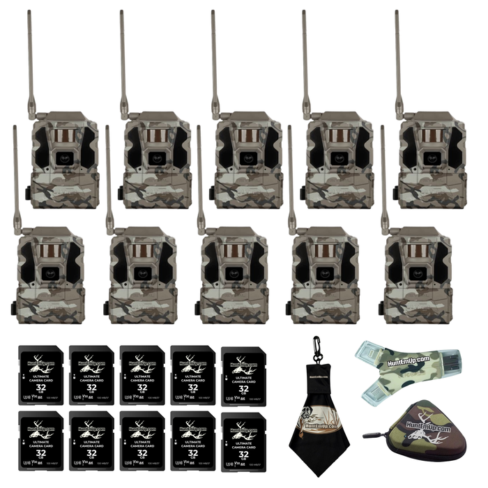 Tactacam Reveal X Ultra 3.0 Trail Camera – 32GB SD & HuntEmUp Accessory Bundle