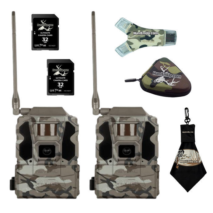 Tactacam Reveal X Ultra 3.0 Trail Camera – 32GB SD & HuntEmUp Accessory Bundle