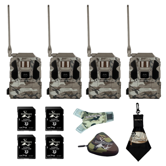 Tactacam Reveal X Ultra 3.0 Trail Camera – 32GB SD & HuntEmUp Accessory Bundle
