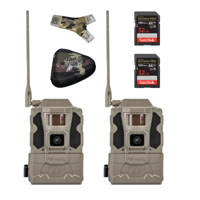 Tactacam REVEAL Pro 3.0 Double Bundle + SD Cards