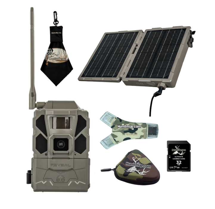 Tactacam Reveal X 3.0 Trail Camera Solar Bundle