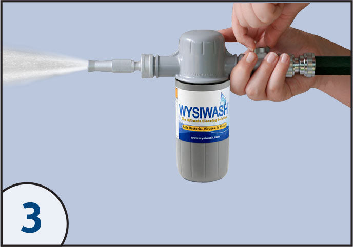 Wysiwash Sanitizing Sprayer System - Wysiwash Sanitizer-V and 9-Pack of Jacketed Caplets