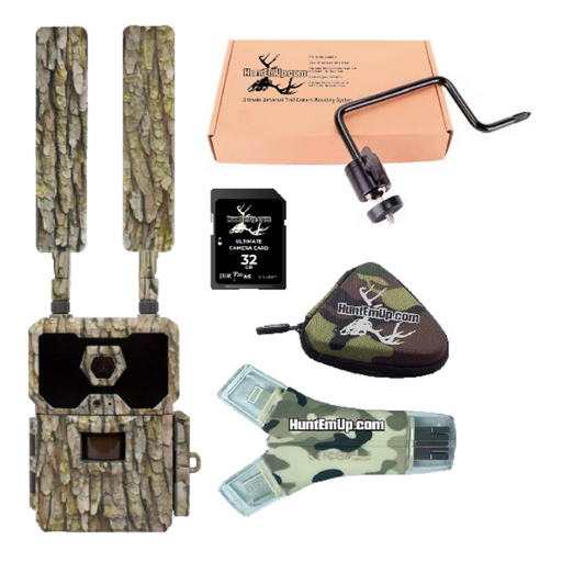 WiseEye DC-2 No-Glow Trail Camera Bundle – Universal Mount System