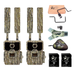 HuntEmUp wiseeye 2pk trail camera DC2 with universal HEU mounts and accessories