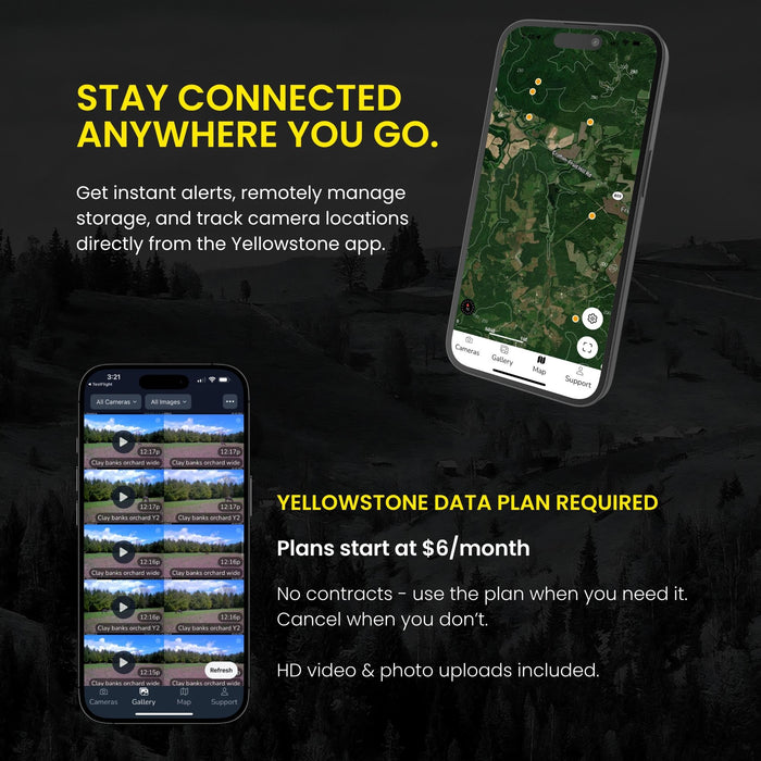 Yellowstone.ai data plans with remote storage management 