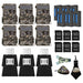 yellowstone.ai solar power bundle 6 pack with Y2 trail camera, solar panel, battery pack, card reader, case, microfiber cloth, and sd card