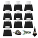 Yellowstone Solar panel 10pack with huntemup high speed card reader, case, and microfiber lens cleaning cloth