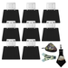 Yellowstone Solar panel 8pack with huntemup high speed card reader, case, and microfiber lens cleaning cloth
