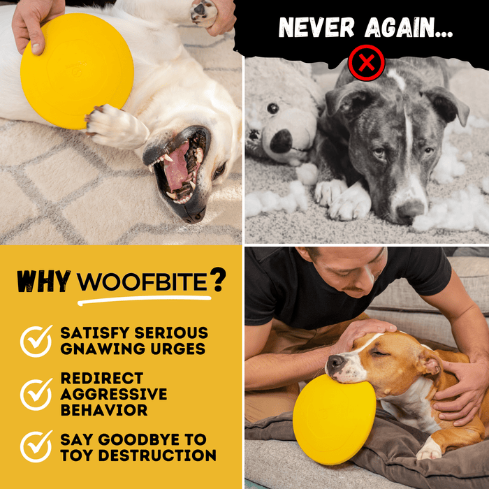 WOOFBITE Launch Disc™ | Heavy Duty Dog Disc for Aggressive Chewers