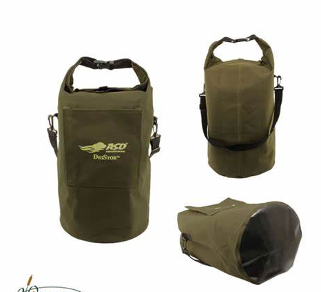 Avery DriStor Dog Food Storage Bag & HuntEmUp Collapsible Dog Bowl Bundle