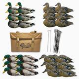 HuntEmUp Duck Silhouette Decoys 24 Pack with Premium Decoy Bag  | Matte & Pro-Flocked Options