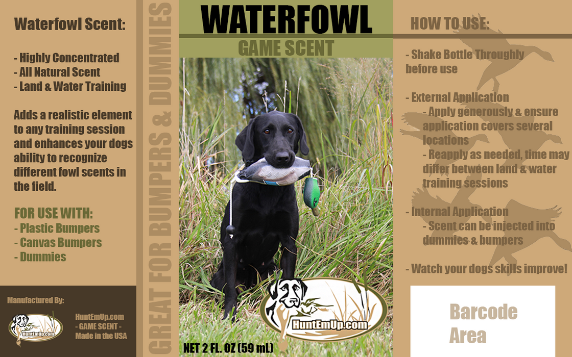 HuntEmUp Ultimate Waterfowl Dog Training Scent - Waterfowl Scent for Dog Training