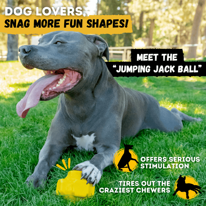 WOOFBITE Giant Halo Ball™ | Heavy Duty Dog Toy for Aggressive Chewers