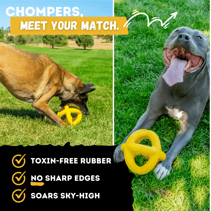WOOFBITE Giant Halo Ball™ | Heavy Duty Dog Toy for Aggressive Chewers