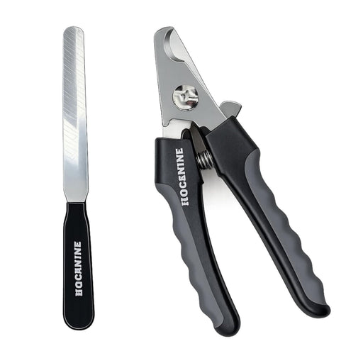 High Quest Canine Dog & Cat Nail Clippers with Nail File – Stainless Steel Pet Nail Trimmer with Safety Guard