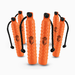 huntemup 2inch standard orange knobby plastic dog training bumper for retrievers. throw rope with valve. 6pack bundle