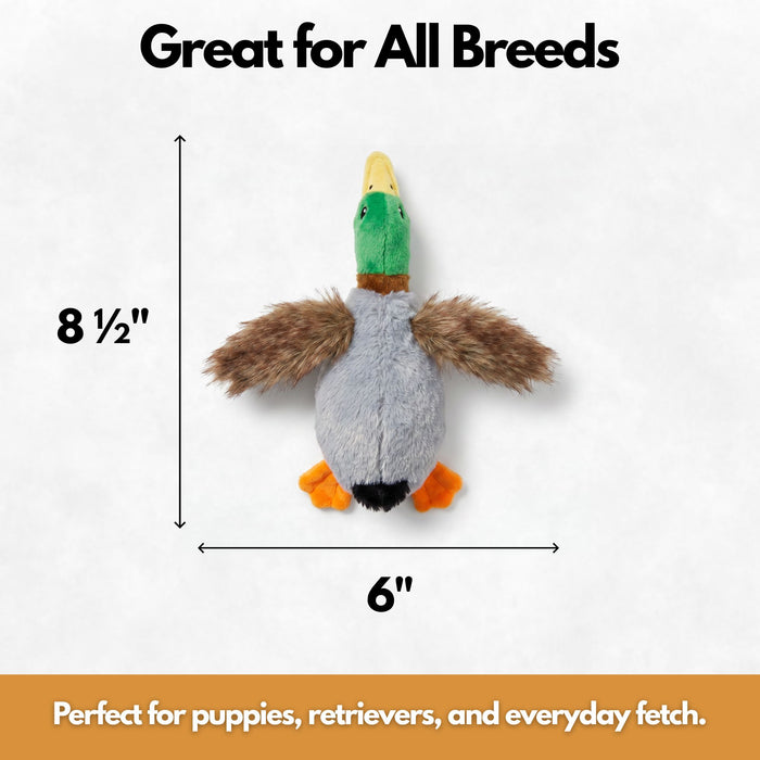 HEU mallard duck dog toy for puppies, retrievers, all breeds