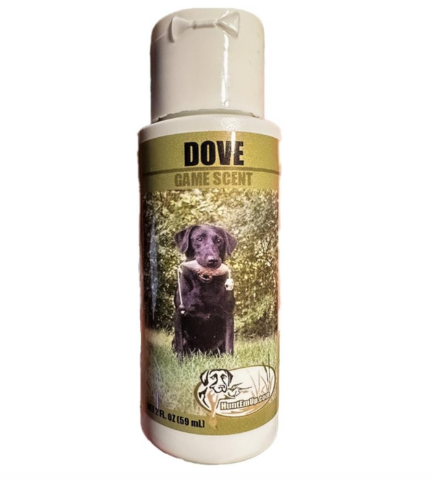 HuntEmUp Dove Training Bundle – Mourning Dove Dummy & Concentrated Dove Dog Training Scent