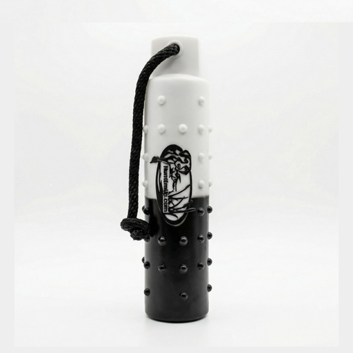 huntemup flasher black white 3 inch dog training bumper