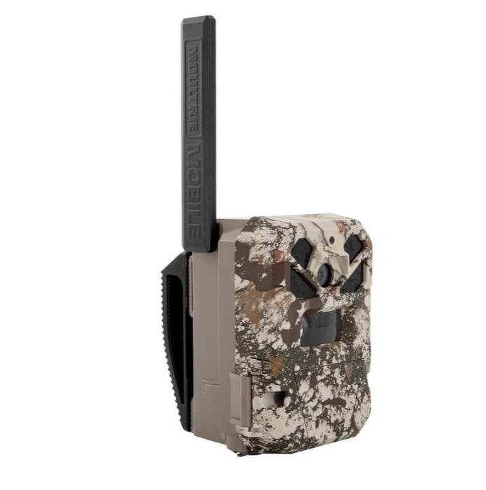 Moultrie EDGE 2 PRO Cellular Trail Camera 2-Pack with 2pc Solar Power Panels & 2pc HuntEmUp Mounts – No-Glow Cams with On-Demand Control & Unlimited Solar Power