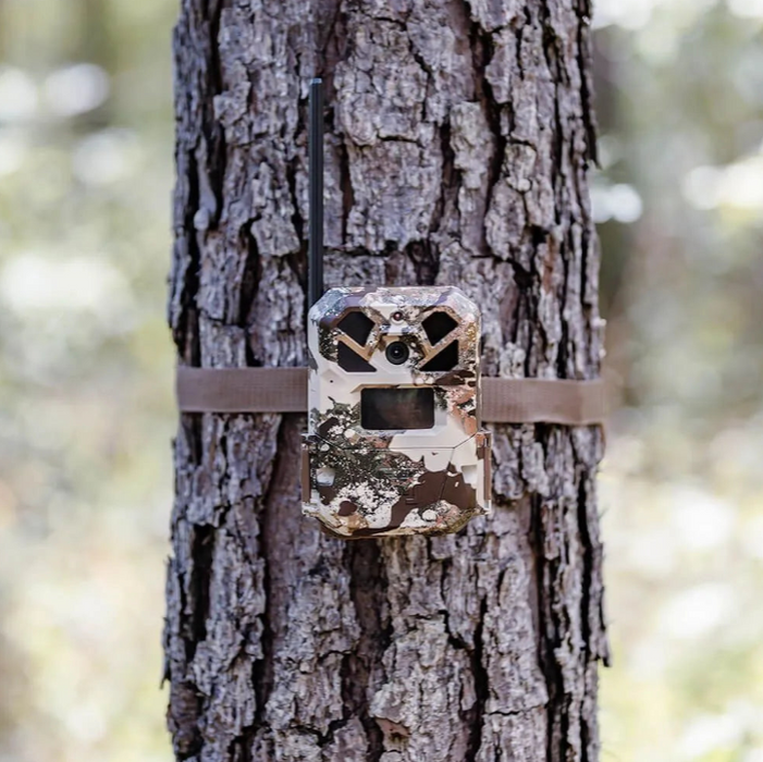 Moultrie EDGE 2 PRO Cellular Trail Camera 2-Pack with 2pc Solar Power Panels & 2pc HuntEmUp Mounts – No-Glow Cams with On-Demand Control & Unlimited Solar Power