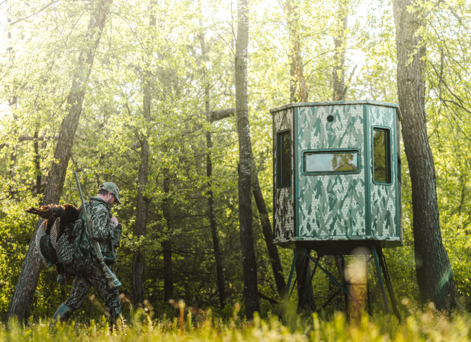 Modular Archery Deer Hunting Blind with Tinted Windows - Orion 68VT