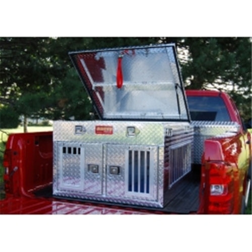 Owens Dog Box 55011 - Hunter Series Double Compartment with Top Storage