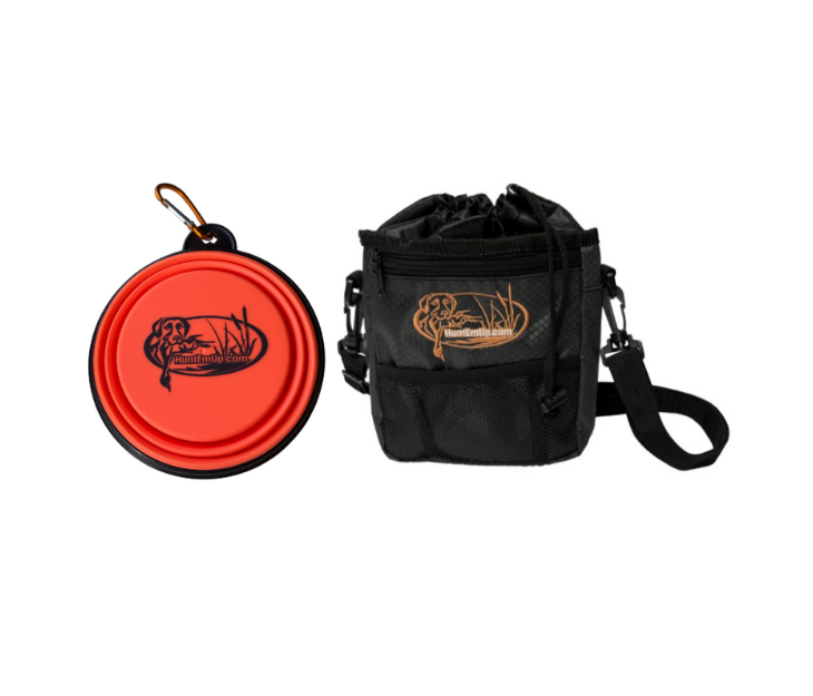 HuntEmUp Ultimate Training Treat Pouch with Collapsable Water Bowl