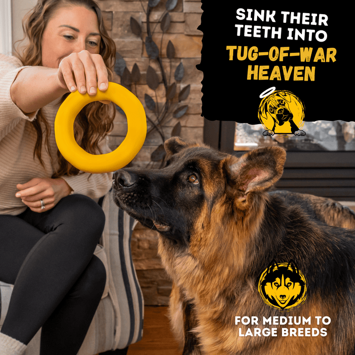WOOFBITE Clutch Ring™ | Heavy Duty Dog Ring for Aggressive Chewers