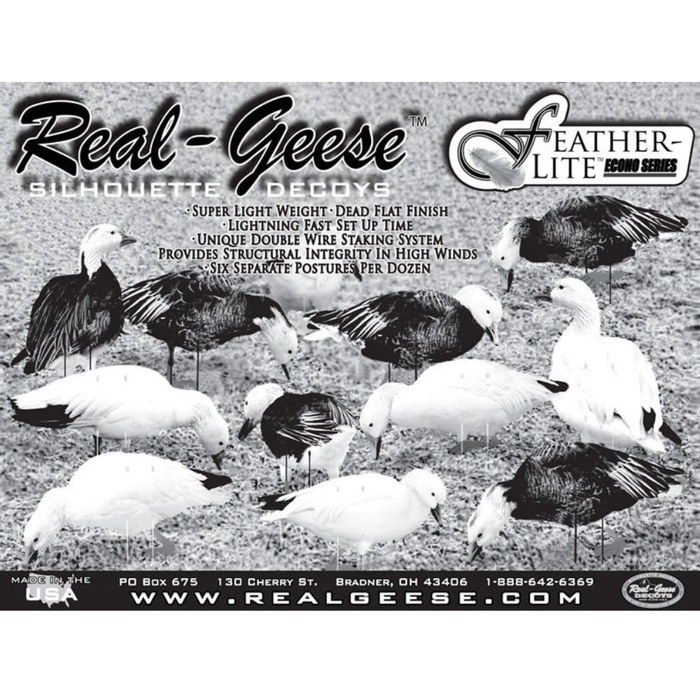 featherlite decoys snow goose in a field