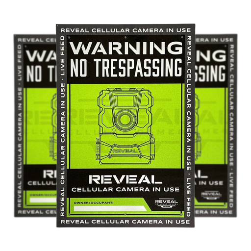 Tactacam REVEAL No-Trespassing Signs