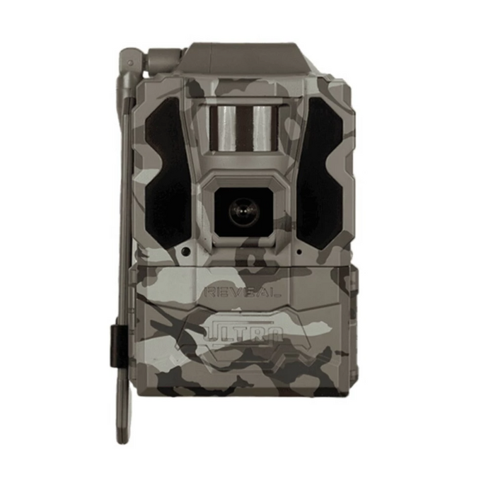 Tactacam Reveal X Ultra Trail Camera with Folding Solar Panel, HEU 32GB SD Card, Card Reader with Case & Lens Cloth – HuntEmUp Premium Solar Bundle