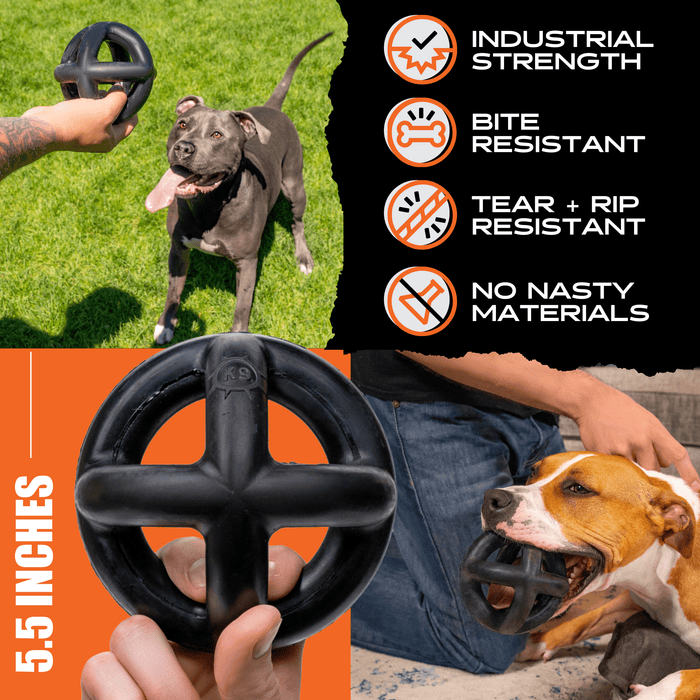 Monster K9 Ring Ball | Heavy Duty Dog Toy for Aggressive Chewers
