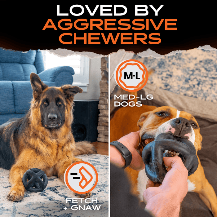 Monster K9 Ring Ball | Heavy Duty Dog Toy for Aggressive Chewers