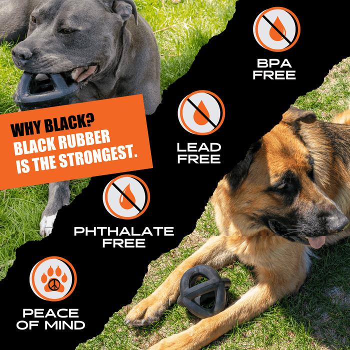 Monster K9 Ring Ball | Heavy Duty Dog Toy for Aggressive Chewers