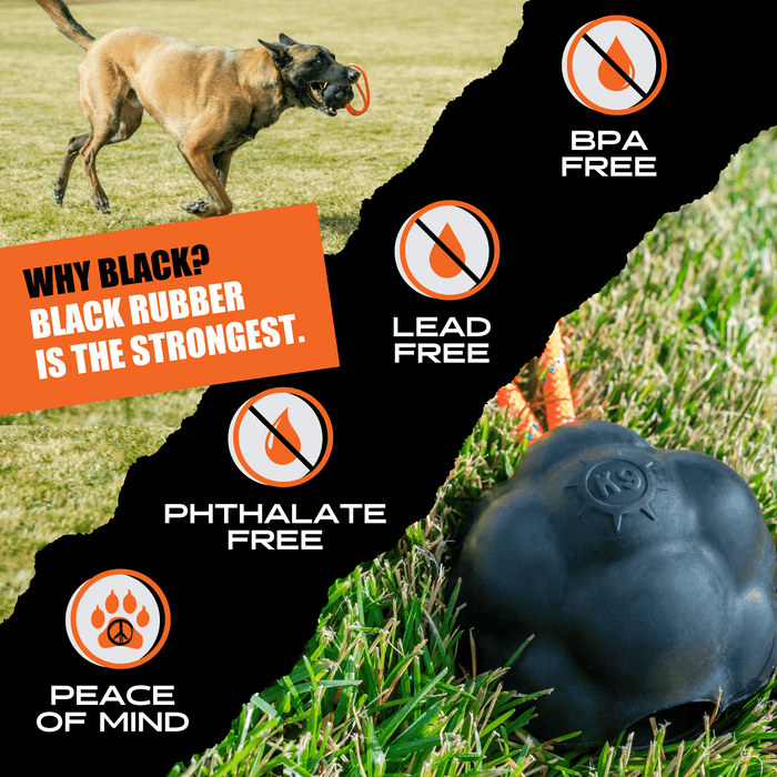 Monster K9 Rumble Rope Ball | Heavy Duty Rope Dog Toy for Aggressive Chewers