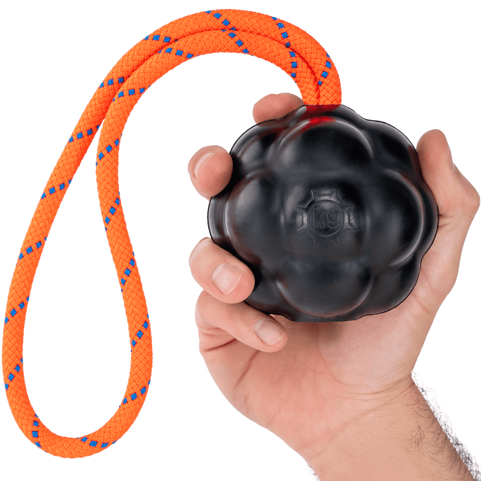 Monster K9 Rumble Rope Ball | Heavy Duty Rope Dog Toy for Aggressive Chewers