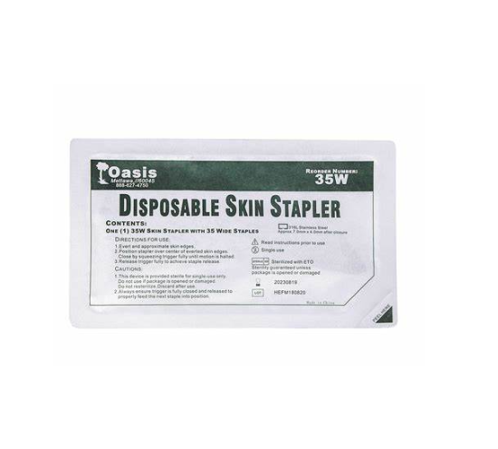 Oasis Sterile Disposable Skin Stapler