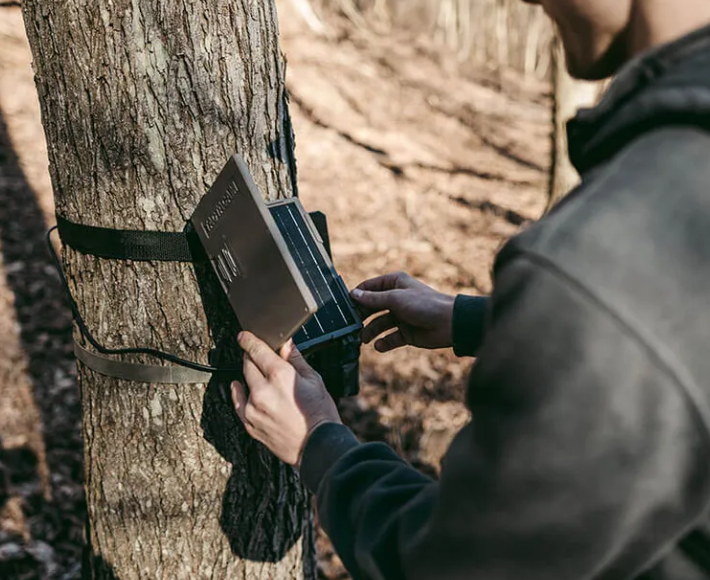 Tactacam Reveal PRO 3.0 Trail Camera with Folding Solar Panel, HEU 32GB SD Card, Reader with Case & Cleaning Cloth – HuntEmUp Solar Bundle