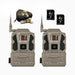 tactacam reveal pro 3.0 trail camera bundle 2pack with huntemup 32gb sd cards and high speed card reader with case