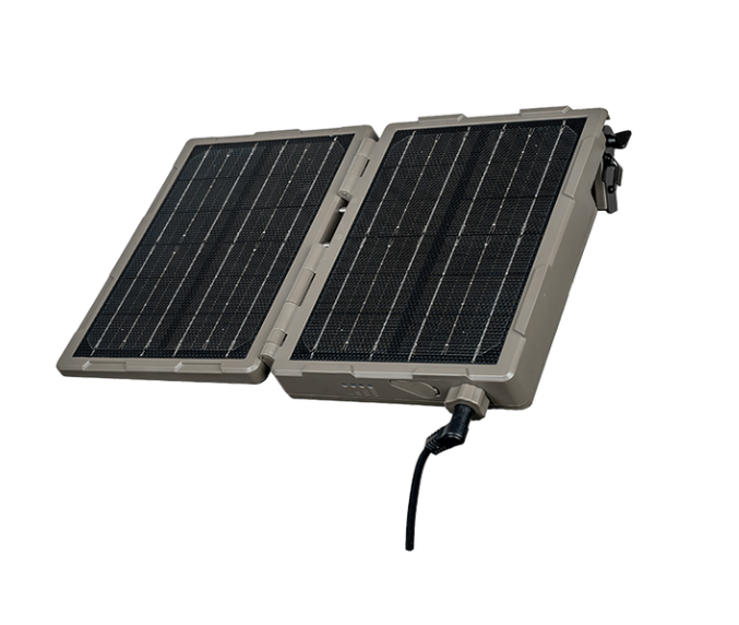 Tactacam Reveal Folding Solar Panel – High-Speed Solar Charger for Cellular Trail Cameras with 4,900mAh Battery