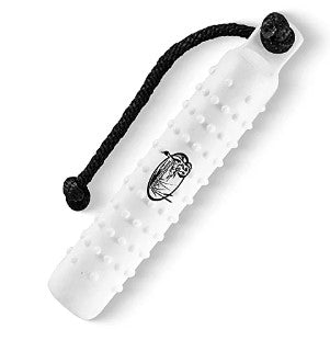 HuntEmUp Dog Training Kit - 3 in White Plastic Dog Training Bumper with Throw Rope + Mesh Bumper Storage Bag + Whistle & Lanyard