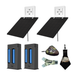 2-pack yellowstone a.i. solar power bundle with lithium rechargeable battery and huntemup high speed card reader, protective case, and microfiber lens cloth