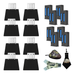 10-pack yellowstone a.i. solar power bundle with lithium rechargeable battery and huntemup high speed card reader, protective case, and microfiber lens cloth