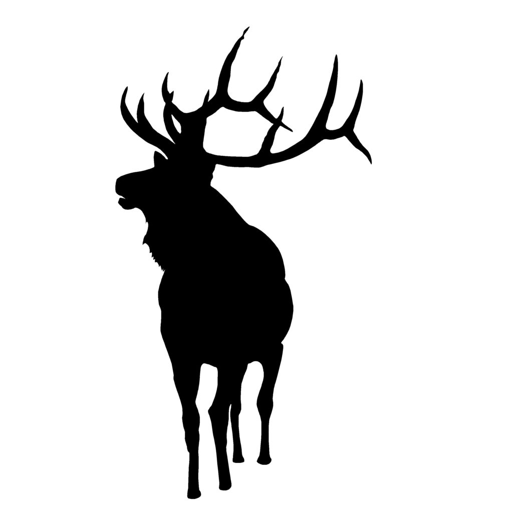 Elk Bull, Window Decal