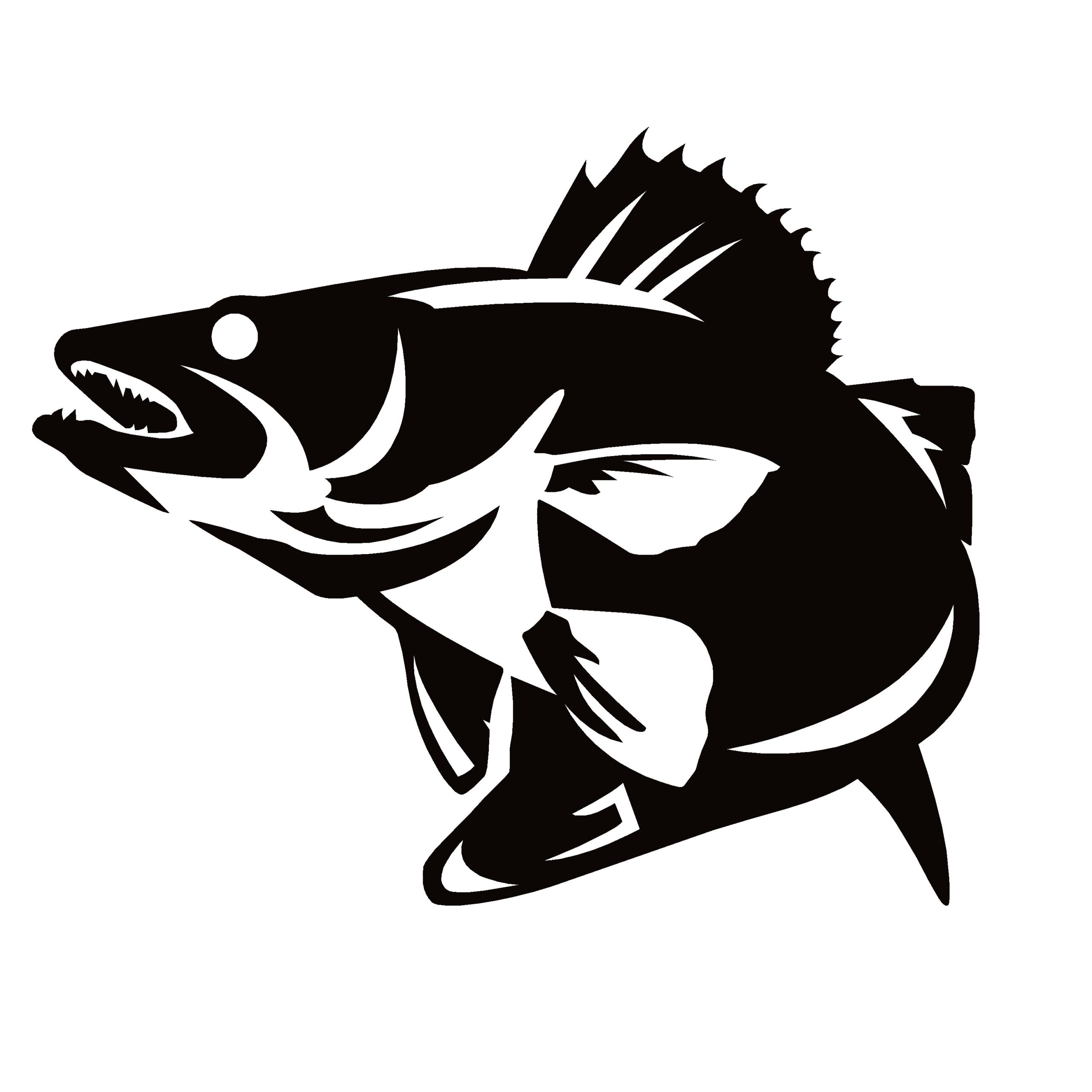 Sabertooth Company Walleye Stickers from The Fishin' Hole