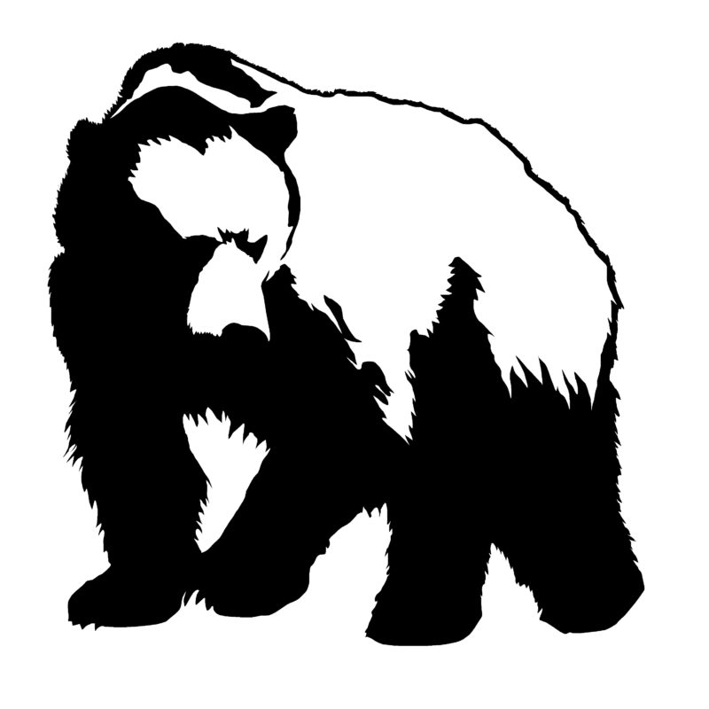 Grizzly, Brown Bear Decal – Grizzly Bear Decal – 1408